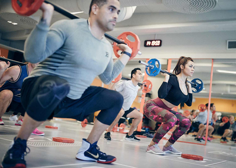 boy and girl working out