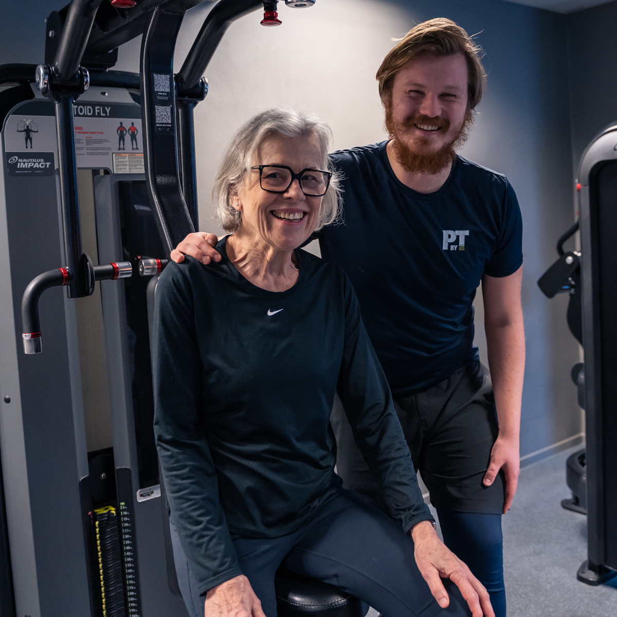 Fitness24Seven PT Viktor med sin PT kund